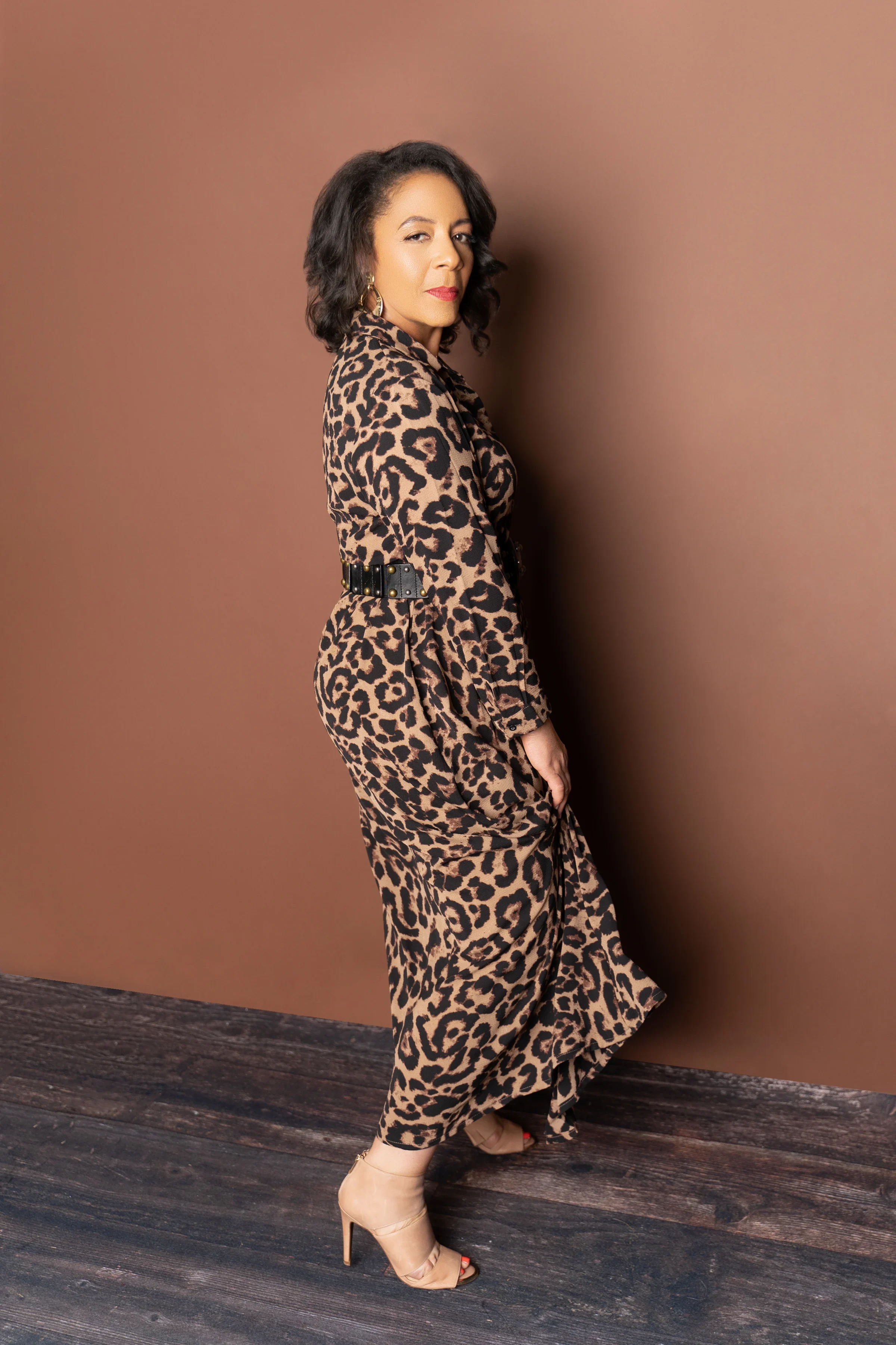 Animal Print Long Dress View 2